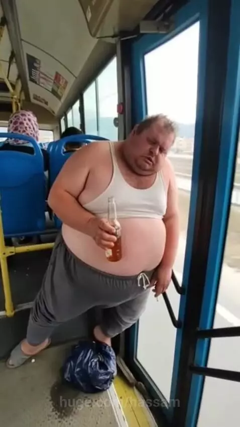 A man Fall from the Bus by hassam