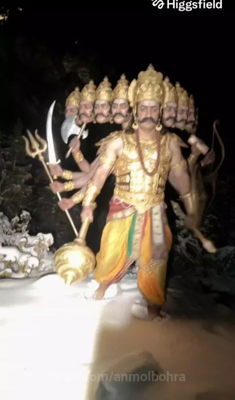 Dashanana Ravan appears in Himalayas by anmolbohra