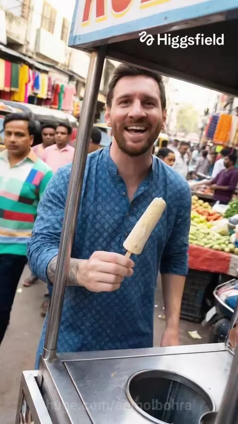 Messi Selling Kulfi in India 😂😂 by anmolbohra