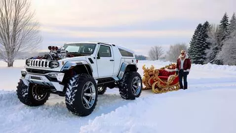 Santa Gets Stuck by maxbreckinridge