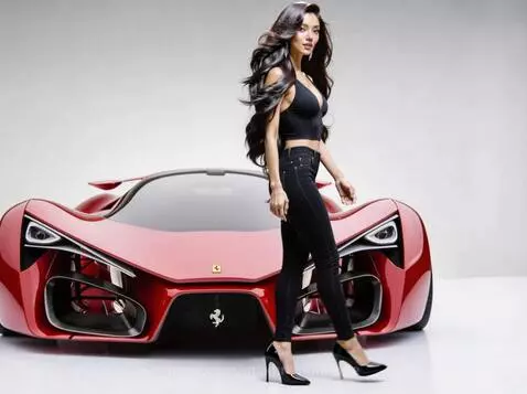 Mia and the Ferrari by maxbreckinridge