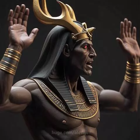 Osiris, the ancient Egyptian God of the underworld by alexnk