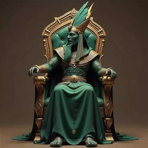 Osiris, the ancient Egyptian God of the underworld by alexnk