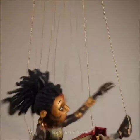 A marionette doll sings and dances by alexnk
