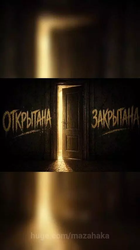 Young man obsessively questioning if a blurry door in a hallway is open or closed, blending real footage with AI scenes.
