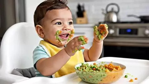 Happy Baby enjoy food by mhaseeb9996