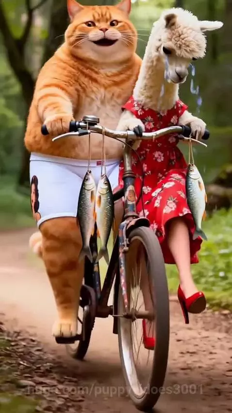 cat got and donkey fight by puppyvidoes3001