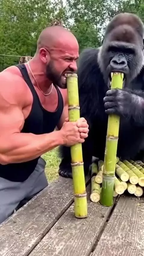 who s stronger human or gorilla by puppyvidoes3001
