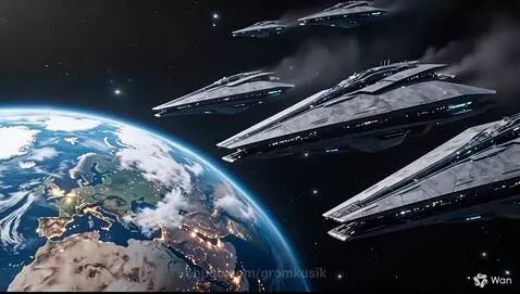 Aliens attack by gromkusik