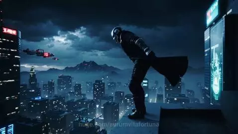 Neo Jump: Cyberpunk City Freeze in Mid‑Air by aurumvitafortuna