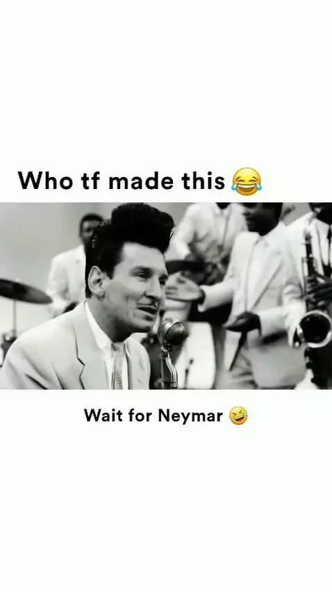 Composite image of famous footballers like Messi, Maradona, Pelé, Ronaldo, and Neymar superimposed onto a vintage band performance.