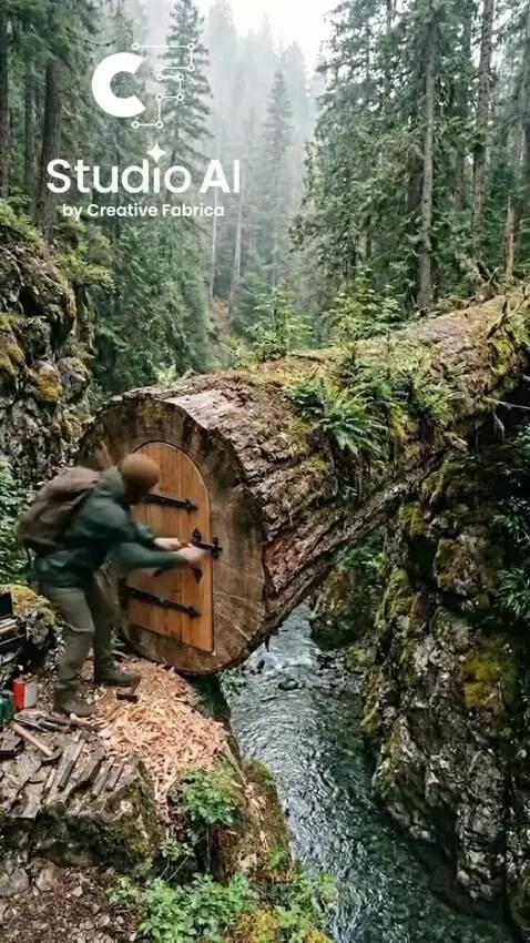 a man discovers shelter from a fallen tree after bear attack by wamu