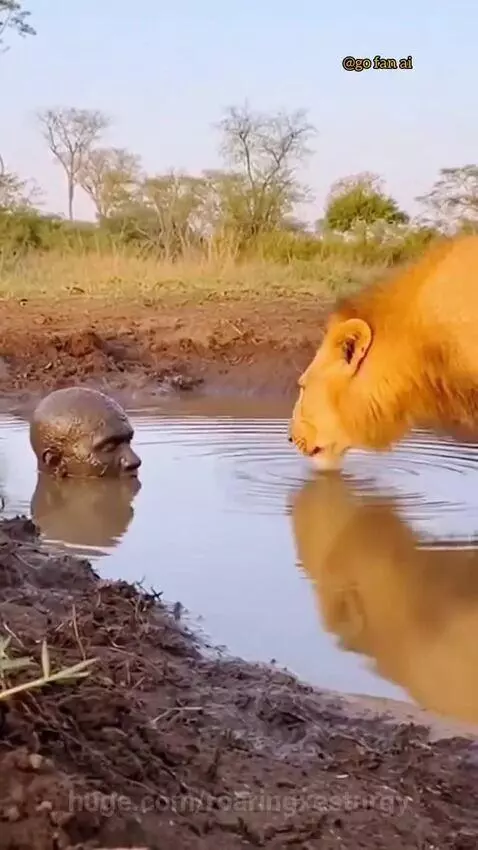 He damn scared the lion by roaringxesturgy