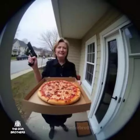 Deepfake montage of political figures like Trump, Biden, and Fauci in violent and absurd scenarios.