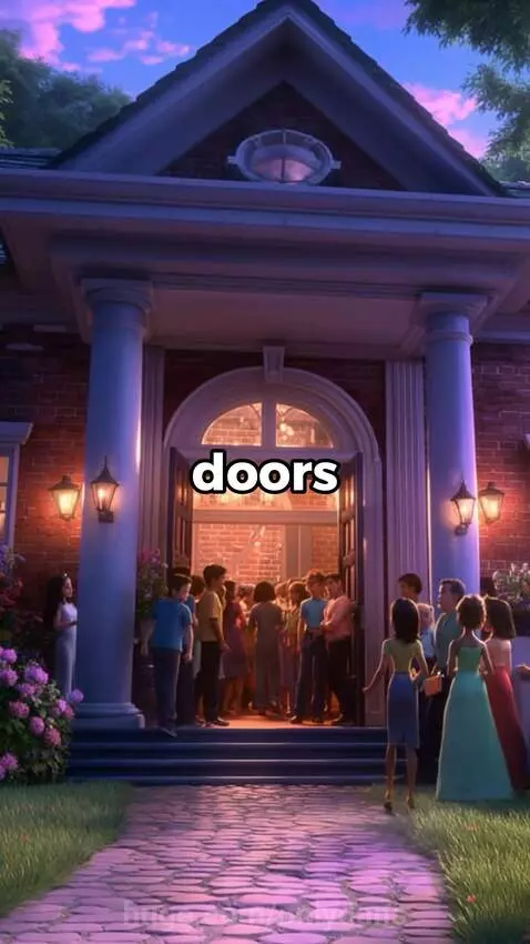 Animated woman walking through a snowy Anchorage neighborhood, observing community interactions.