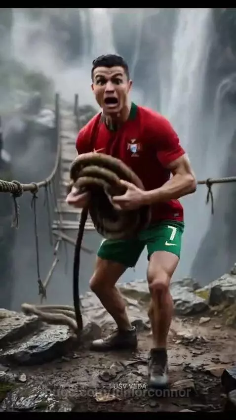 Cristiano Ronaldo embracing a dog after a dramatic rescue and sharing food with stray dogs.