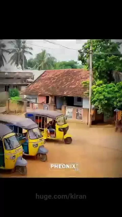 Two young women on a street, one looking annoyed at a man in an auto-rickshaw calling out 'Soni'.