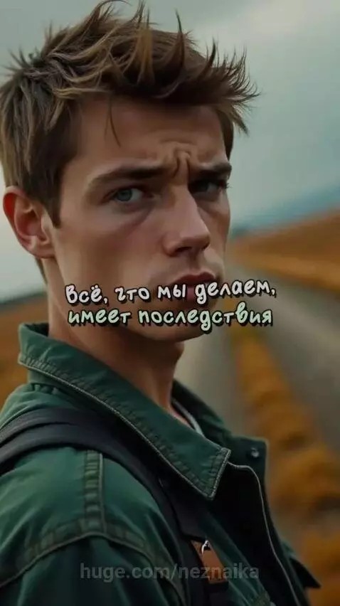 Man looking at data screen, natural imagery of storm and plant, ending with man arms outstretched to sky.