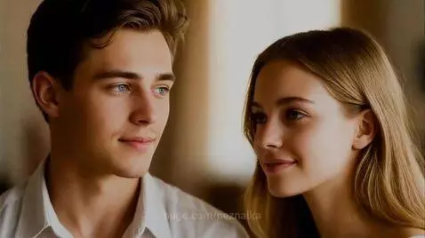 Young couple transitioning to an older couple, with scenic landscapes and symbolic imagery representing love and loss.