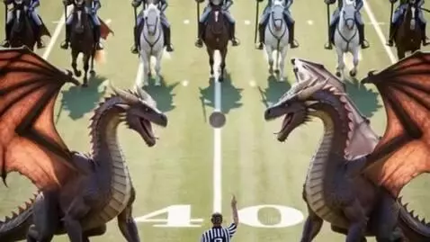 Dragons Vs Knights Fantasy Football Game by imaginaryfootballleague