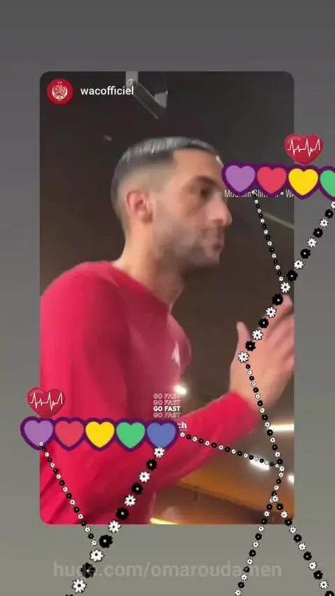 Man performing high-knee running exercise in a gym, with heart and pulse icons and 'GO FAST' text overlay.