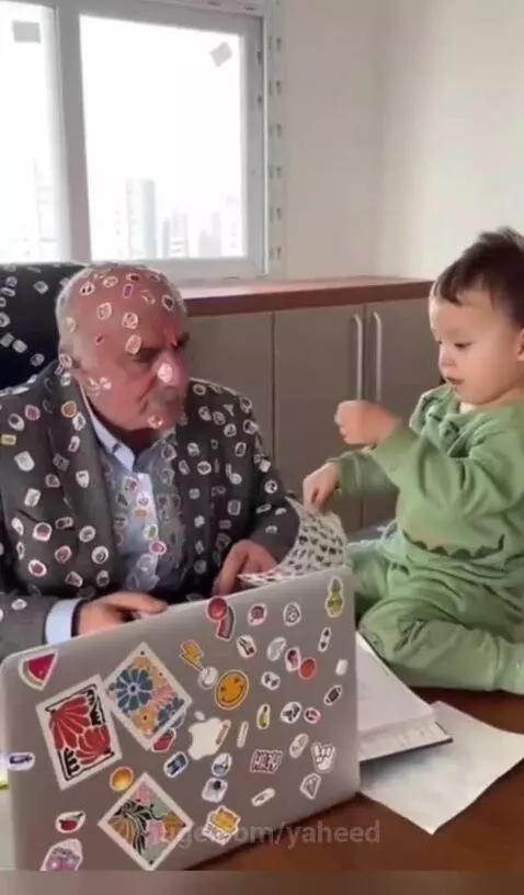 Kids and grandparents relationship is so cute by yaheed