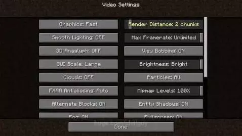 First-person view of a Minecraft player in a snowy biome, holding wooden blocks.