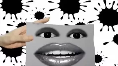 Klasky Csupo logo in white text on black squares, with ink splats and eyes/mouth graphic.