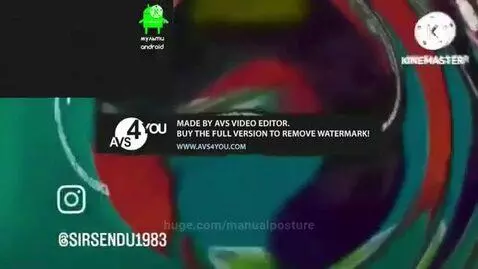Split screen showing animated Android figures and desert scenes with distorted, color-inverted, psychedelic visual effects.