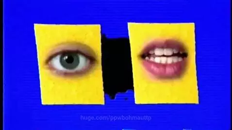 Klasky Csupo logo with colorful letters on a black ink splash background, featuring an eye and mouth.