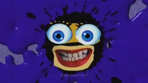 Animated Klasky Csupo logo with black ink splatters and white block letters spelling out the name.