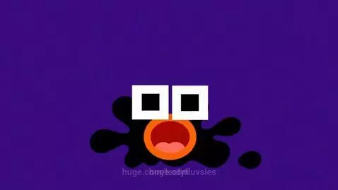 Klasky Csupo logo animation with white text on black background and animated blob character.