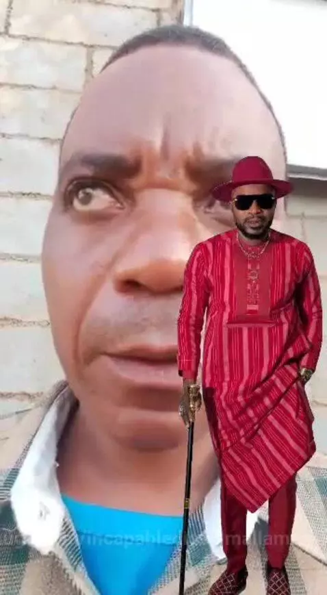 Diston Ng'elo from Malawi speaking, with a man in traditional attire in the background.