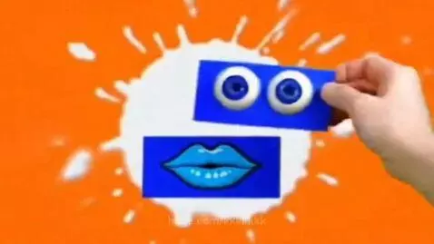Klasky Csupo logo animation with animated lips speaking the name, set against an orange and white background.